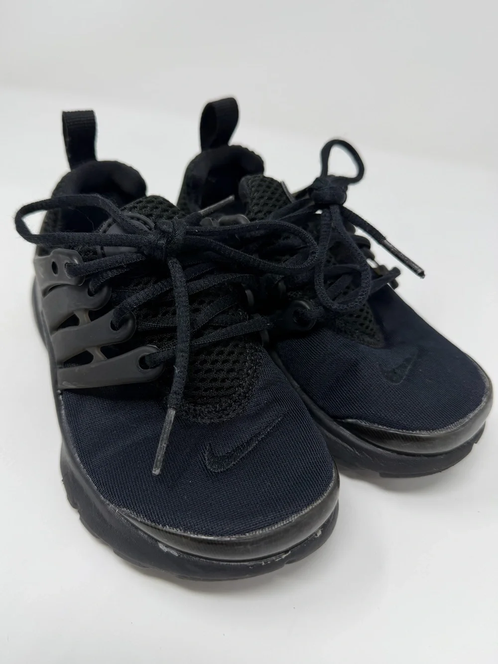 Nike Kids' Prestos Black Athletic Sneakers Sz.11